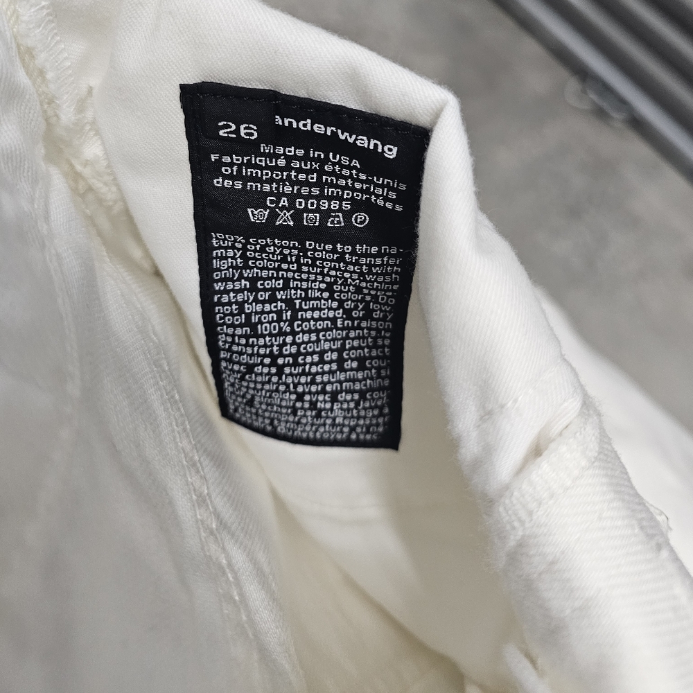 Alexander Wang white shorts size 26
